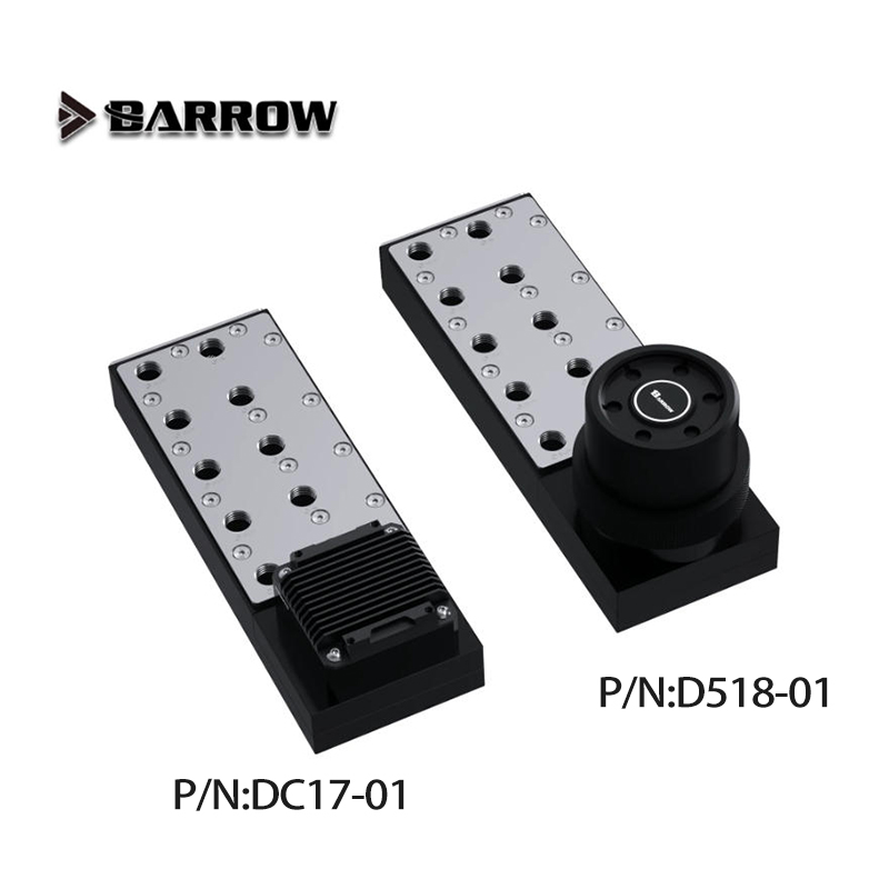 Integrated Pump Reservoir Distro Plate - Placa/Distro de Aço Inoxidável Barrow POM