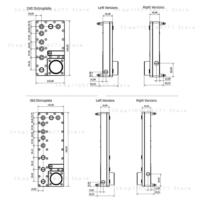 Placa de Distribuição Alphacoo - Integrated Pump Reservoir Distro Plate avaliação e preço